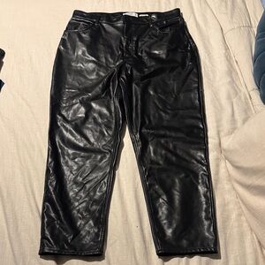 Abercrombie Curve Love Vegan Leather Pants